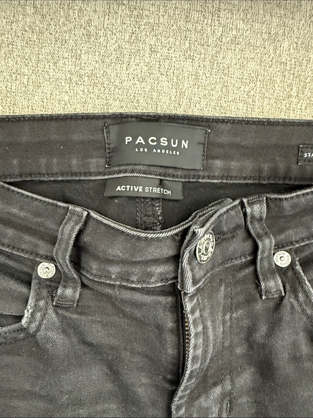 PacSun Black Active Stretch Denim Jeans